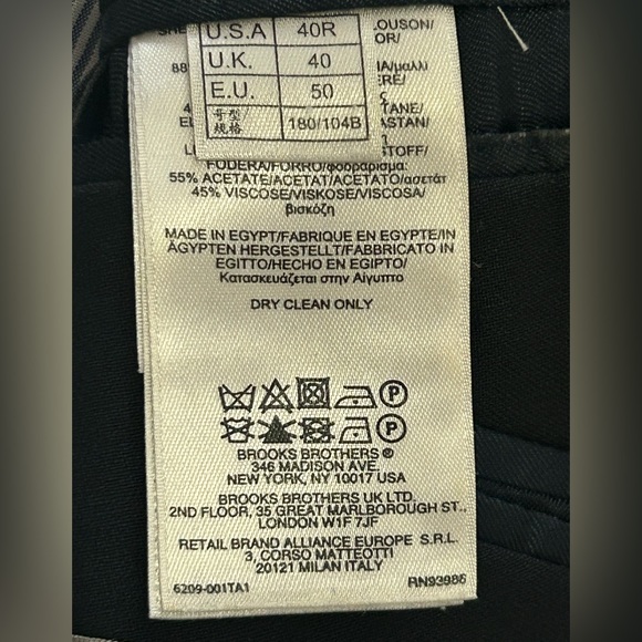 Brooks Brothers Men’s 40R Fitzgerald Fit Explorer Blazer - Picture 7 of 13